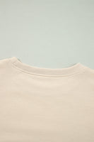 Ruffled Round Neck Long Sleeve Blouse