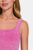 Zenana Ribbed Scoop Neck Tank