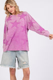 SAGE + FIG Mineral Wash Star Pattern T-Shirt