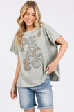 Mittoshop PEACE Round Neck Short Sleeve T-Shirt