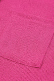 Exposed Seam Detail Henley Knit Hoodie